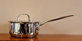 719-14 Cuisinart Stainless Steel 1 Quart Saucepan With Lid Induction Ready