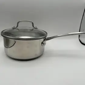 719-18g Cuisinart Sauce Pan 2 Quart Pot Stainless Steel And Lid Cover Induction Ready