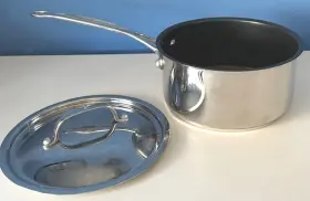719-18ns-euc Cuisinart #719-18ns Non-stick Stainless 2 Quart Saucepan With Lid-model