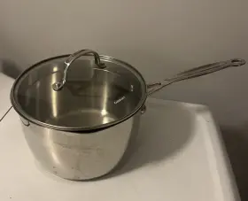 7193-20pm Cuisinart 3- Quart Pour Saucepan With Cover #7193-20pm Stainless Steel