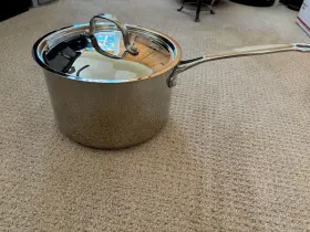 7194-20 Cuisinart Stainless Steel Saucepan With Cover - 4 Quart Lid Great