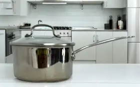 7195-18g Cuisinart Stainless Steel 2.5 Quart Saucepan 2.4 L With Cover Lid Model #7195-18g