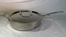 733-30h Cuisinart Model 733 30h Saut Pan With Cover 5.5 Quart Stainless Steel