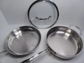 73330-24hm Cuisinart Saute Pan 3 Quart Skillet Model 4330-2 Ss And 10 Inch Open 422-24 Lid