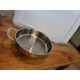 7335-26hg Cuisinart 7336-26hg Stainless Steel 3.5 Quart Skillet Pan #39178 Nice Induction