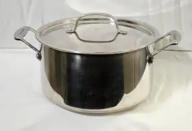 744-24 Cuisinart Chefs Classic 6 Quart Stainless Steel Stock Pot With Cover Lid