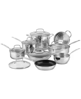 77-14my Cuisinart Chefs Classic Stainless 14-piece Set Steel