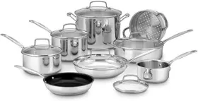 77-14n Cuisinart 14-piece Cookware Set Chefs Classic Stainless Steel Collection 77-