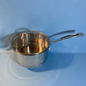 85193-20sa Cuisinart 85119-18sa High Impact Bonded Base Stainless 3 Quart Saucepan With Cover