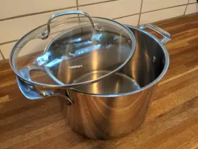 866-24r Cuisinart 8 Quart Stainless Steel Stock Pot With Glass Lid 866 24r