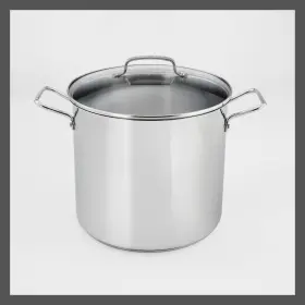 88223279 Cuisinart 2pc Stainless Steel Stock Pot Set 500f 16 Quart Silver Cover Oven
