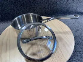 8919-14 Cuisinart 1 Quart Stainless Steel Saucepan Glass Lid High Impact Induction Ready