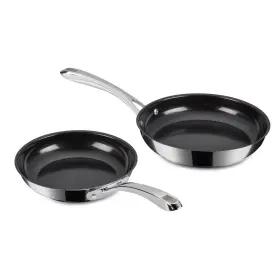 94594152 Cuisinart Classic 2pc 8 Inch And 10 Stainless Steel Ceramic Nonstick Fry