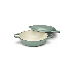 Ci5528-2sg Cuisinart 2-pc. Cast Iron Braising Pan With Lid - Sage Green One Size