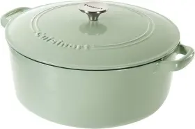 Ci670-30mnt Cuisinart Cast Iron Casserole 7 Quart - Mint Green Scratch And Dent