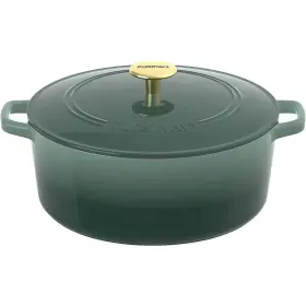 Ci670-30sgm1 Cuisinart Chefs Classic 7 Quart Enameled Cast Iron Casserole - Sea Glass Teal Frs