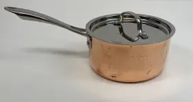 Ctpg19-18 Cuisinart Tri-ply Copper 2.5 Quart Saucepan With Cover/lid Used