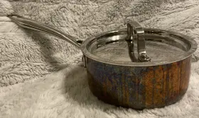 Ctpp19-16 Cuisinart Tri-ply Copper 1.5 Quart Saucepan With Cover/lid
