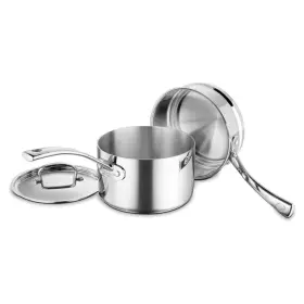 Fct1113-18 Cuisinart French Classic Tri-ply Stainless 3-pc Saucepan And Double Boiler