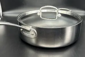 Fct33-28h Cuisinart French Classic 5.5 Quart Stainless Saute Pan Cover Lid Helper Handle Euc