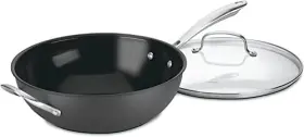 Gg2630h Cuisinart Greengourmet Nonstick Stir-fry Wok With Glass Cover 12-inch
