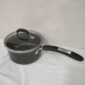 M5519-18bk Cuisinart Saucepan W Lid 2.5 Quart Chefs Classic Nonstick Black Pot Pan