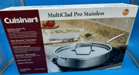 Mcp33-30hnpi Cuisinart 5.5 Quart Multiclade Pro Stainless Saut Pan - 100% For Charity Mcp33-30hnpi Cuisinart 5.5 Quart Multiclade Pro Stainless Saut Pan - 100% For Charity