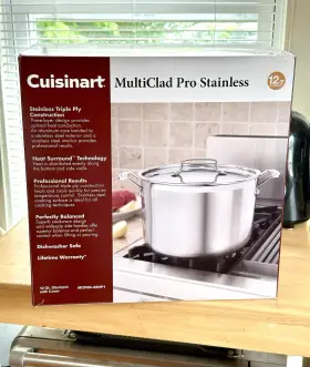 Mcp66-28np1 Cuisinart Multi-clad Pro 12 Quart Stainless Steel Stock Pot Lid