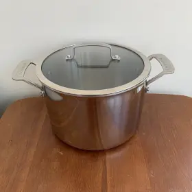 Ntp9166-22 Cuisinart 6 Quart Stainless Steel Stock Pot Induction Ready With Glass Lid Sits Flat
