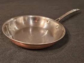 Pct21-24 Cuisinart Vintage Copper Stainless 10 Inch Skillet Fry Pan Heavy 2lb 11oz