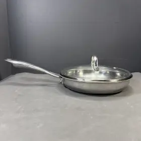 Ptp22-20 Cuisinart 8 Inch Frying Pan And Lid Model #ptp22-20 Stainless Steel Skillet Saute