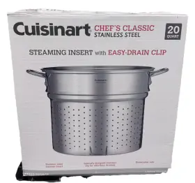 Cuisinart Ss112-33 Chefs Classic Stainless Steel 12 Quart Steaming Insert New