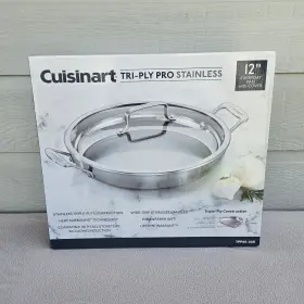 Tpp25-30d Cuisinart Cruisinart Tri-ply Pro Stainless 12 Inch Everyday Pan With Cover Lid