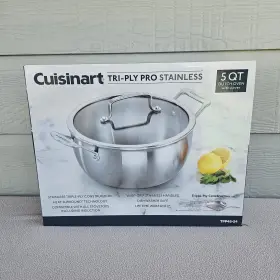 Tpp45-24 Cuisinart Cruisinart Tri-ply Pro Stainless 5 Quart Dutch Oven With Lid