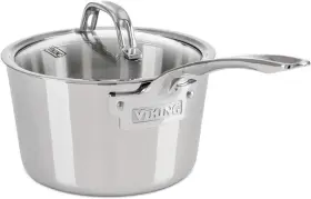 4013-3002 Culinary Contemporary 3-ply Stainless Steel Saucepan 2.4 Quart Includes Glass