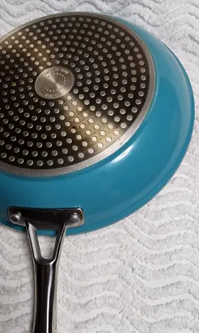 851-494 Curtis Stone Perfect Frying 10inch Non-stick Teal Color Frypan Euc