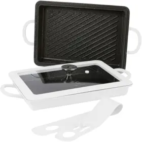 895-992 Curtis Stone 13-in-1 Dura-pan Saut Pan With Grill And Lid White