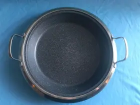 Cssdmp14il Curtis Stone Pre-owned 14 Inch Round Stainless Steel Non-stick Paella Induction Pan