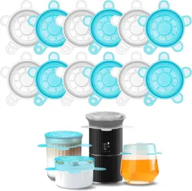 Daily Kisn 313111673620 Small Silicone Stretch Lids 12pcs 2.6 Inch /6.5cm Zero Waste Reusable Silicon