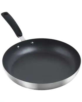 30505007720000 Dash Zakarian 12in Trupro Stainless Steel Fry Pan Black
