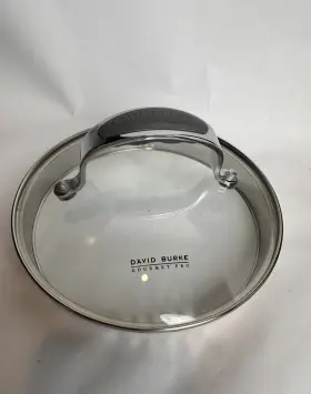 0813816 David Burke Gourmet Pro 7 Inch Glass Lid Stainless Steel Strainer - Replacement