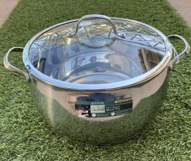 David Burke 739192114119 Prestige 16.5 Quart New Commercial Grade Stainless Steel Stockpot And Lid