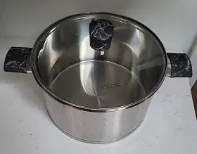 David Burke 739192118872 Gourmet Pro Stainless Steel 6.3 Quart Stockpot With Lid