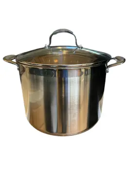 David Burke 739192119992 Elements Heavy Gauge Stainless Steel 16- Quart Stockpot