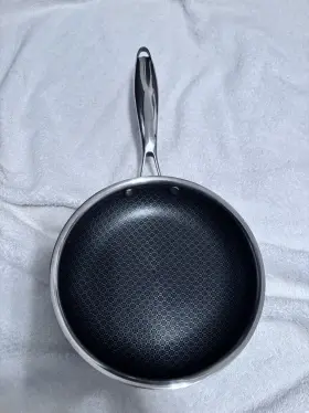 David Burke 739192125207 Geo Clad Series Tri-ply Stainless Steel 8 Inch Fry Pan Laser Etched