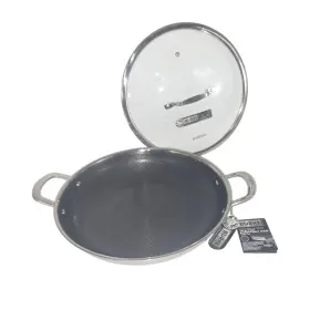 M-12506 David Burke 12.5 Inch Ceramic Hybrid Everyday Pan And Lid Nonstick Cookware Pfas Free M-12506 David Burke 12.5 Inch Ceramic Hybrid Everyday Pan And Lid Nonstick Cookware Pfas Free