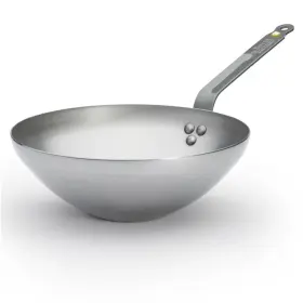5618.28 De Buyer Mineral B Carbon Steel Wok Pan Nonstick 11- Inch 3011245618285