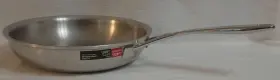 2756005 Demeyere Triplinduc Silver7 7 Ply 9.5 Inch 18/10 Stainless Steel Skillet Fry Pan