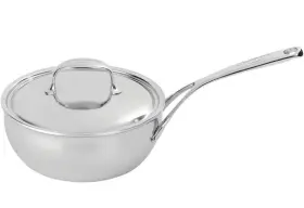 Demeyere 412191259252 Atlantis 3.5 Quart Stainless Steel Saucier With Lid - New Open Box