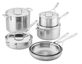 5-plus Demeyere 412191670019 Stainless Steel 10-piece Cookware 10 Piece Set